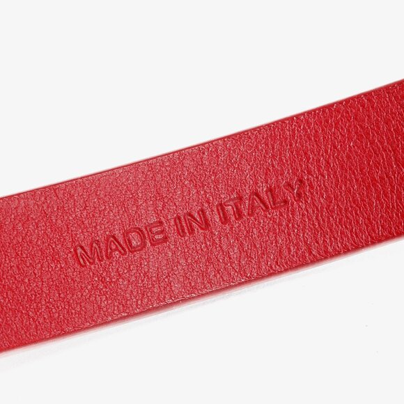 Salvatore Ferragamo Red Gancini Double Wrap Leather Bracelet - Picture 5 of 5